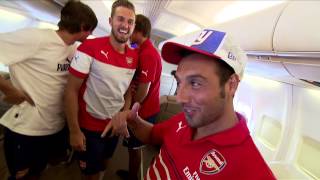 Arsenal The lads arrive in New York [upl. by Farlee]