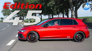 NEW Golf 8 GTI Edition 45  pure Akrapovic SOUND💥  by Automann in 4K [upl. by Erfert18]