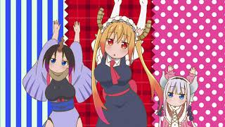 『4KHDR』Miss Kobayashis Maid Dragon  OP  Opening  Creditless [upl. by Silden]