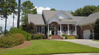 Aerial Tour Rivers Edge Golf Plantation in Shallotte North Carolina [upl. by Trab]