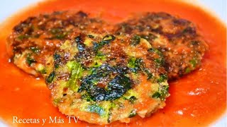 Tortitas de Espinacas con Queso Fácil y Rapido Recetas y Más TV [upl. by Aital]