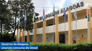 Governo de Alagoas anuncia concurso da Uneal [upl. by Puritan]