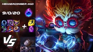 MID Heimerdinger vs Orianna  EU Grandmaster Patch 1421 [upl. by Ginsburg]