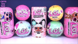 LOL Surprise DOLLS SERIES 1 2 3 4 5 HairGoals Under Wraps PETS Eye Spy NEW Unboxing TOYS [upl. by Mclaughlin]