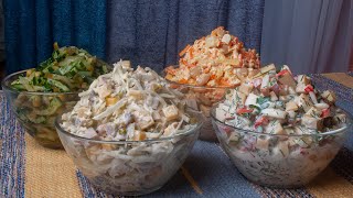 4 Salate in 20 Minuten fürs neue Jahr Günstige Rezepte Unglaublich lecker und einfach №213 [upl. by Gilbertine]