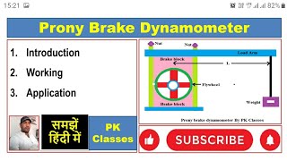 Prony Brake Dynamometer हिन्दी [upl. by Radloff]