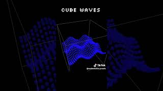 Desmos 3D Cube Waves Animation Desmos3d desmos desmosart [upl. by Bierman]