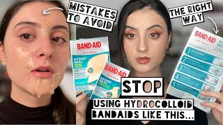 How to PROPERLY USE Hydrocolloid Bandaids  Stop using Hydroseal Bandaids like this [upl. by Ress]