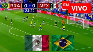 🔴 Mexico vs Brasil EN VIVO  Copa de Oro Femenina Semifinal [upl. by Giddings264]