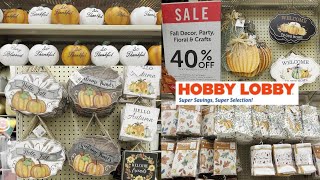 Fall 2024 Hobby Lobby 🛒🍁Fall at Hobby Lobby Fall Home Decor 2024 Shop With Me All New Fall Finds [upl. by Haneehs560]