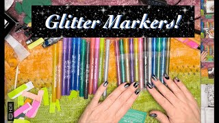 Glitter marker testing and Adorable Clouds flip [upl. by Sivartal949]