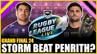 Can the Melbourne Storm BEAT the Penrith Panthers amp WIN the 2024 NRL Premiership on RLL4 [upl. by Kcired]