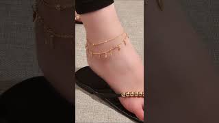 anklet making 3  easy anket making at home  ghar par payal kaise bnaye  beaded anklet [upl. by Sproul]