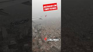 Decolando de Congonhas com tempo feio uno3zeromeia departure aviation shortsvideo vidareal [upl. by Aramot]