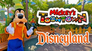 Meeting Disney Friends at Mickeys Toontown  Walkthrough amp Rides 4K POV [upl. by Akcirahs]