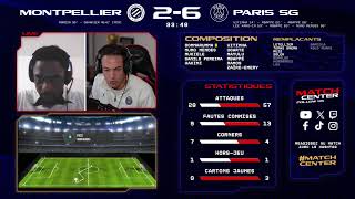 Match Center  Montpellier v Paris SaintGermain [upl. by Orabel]