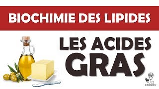 Biochimie des Lipides  les Acides Gras [upl. by Atekahs]