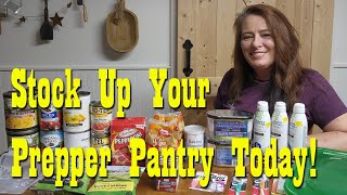 Budget Prepper Pantry Stock Up  Stock Up Now [upl. by Halyk160]