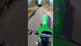 Kawasaki KX250F  4Th Gear October Power Wheelies GoPro shorts [upl. by Suivatna]