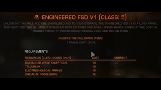 Elite Dangerous  Tech Broker  Module Review  Engineered Frame Shift Drive  5A [upl. by Sylvester]