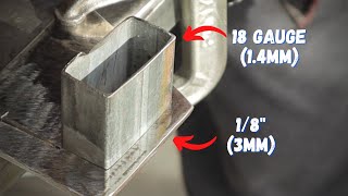 How to Weld Thick to Thin Metal with Gasless Flux Core Wire [upl. by Annaerdna]