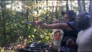 Danger of Shooting A SampW 500 Revolver [upl. by Enayd]