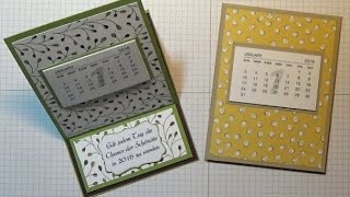 Anleitung Projekt 80 EaselcardKalender mit Stampin Up [upl. by Stig]