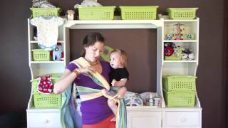 PAXbaby Poppins Hip Carry with a Woven Wrap [upl. by Eened]