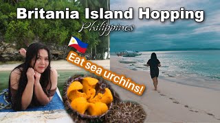 Fresh sea Urchin During Britania Island Hopping in SURIGAO philippines Episode 28 [upl. by Dorothea716]