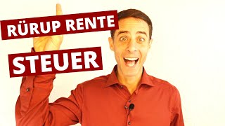 Rürup Rente Steuer [upl. by Setsero]