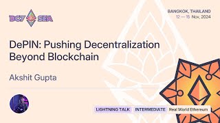 DePIN Pushing Decentralization Beyond Blockchain [upl. by Nicola]