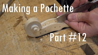 Making a Pochette  Part 12  The pegbox and the fluting [upl. by Gnot]