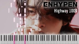 Highway 1009  Enhypen  엔하이픈 Advanced Piano Sheets [upl. by Radmen]