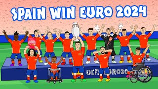 SPAIN WIN EURO 2024🏆 21 vs England Goals Highlights [upl. by Haret]