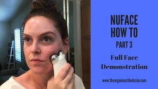 NuFace AntiAging How To Full Face Demonstration [upl. by Aylmar]