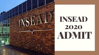 INSEAD 2019 Admit Story  Indian applicant [upl. by Tyrus]