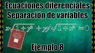 Ecuaciones Diferenciales Variables Separables Paso por Paso  Ejemplo 8  Problema 85 Makarenko [upl. by Rolfe]