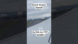 Knock Airport takeoff onboard airplane view airplane aviation planespotting airplanes knock [upl. by Newhall]