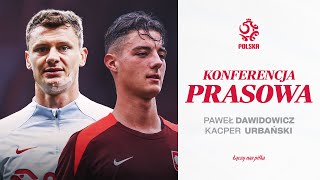 DAWIDOWICZ I URBAŃSKI NA KONFERENCJI PRASOWEJ REPREZENTACJI POLSKI RETRANSMISJA ⚪🔴 [upl. by Eiznikcm754]