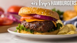 JUICY Air Fryer Burgers  The Recipe Rebel [upl. by Ettenwahs]