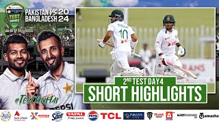 Short Highlights  Pakistan vs Bangladesh  2nd Test Day 4  PCB  M1X1U [upl. by Nodlehs]