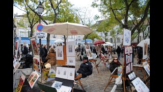 The artists of Place du Tertre Montmartre Paris [upl. by Gretel]