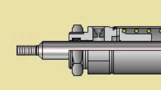 Single acting cylinder spring return [upl. by Ardnua714]