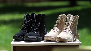 Yeezy 500 High Tactical Boot Sand US Size 12 May 2024 Release  Unboxing Sizing and Comfort [upl. by Hasen]