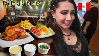 Mexicana reacciona al pollo ala brasa de lima Peru comidaperuana peru [upl. by Imefulo]