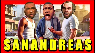 Franklin meets CJ in San Andreas  franklin cartoon video [upl. by Midan453]