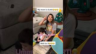 My moms A Dummy🤣🤣 funny shorts [upl. by Lawley]