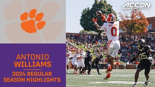 Antonio Williams 2024 Regular Season Highlights  Clemson Wide Receiver [upl. by Aitnis874]