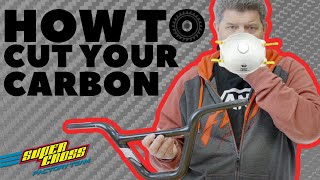 How to cut CARBON FIBER and your Carbon BMX Parts [upl. by Carny]