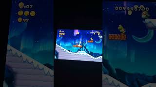 New Super Mario Bros U Deluxe Frosted Glacier4 Scaling the Mountainside With Toad [upl. by Holms]